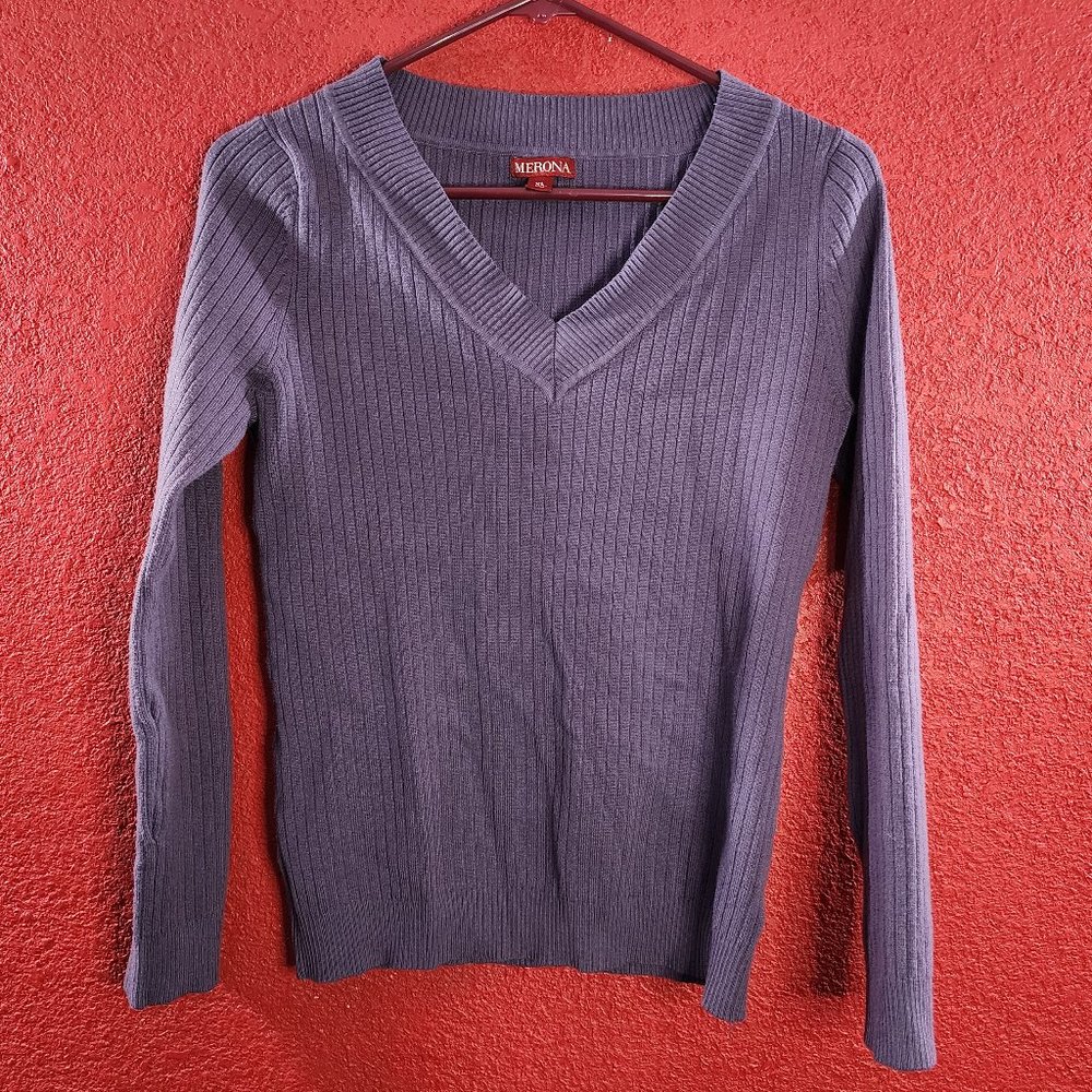 Merona Purple Knitted Sweater, Size XL